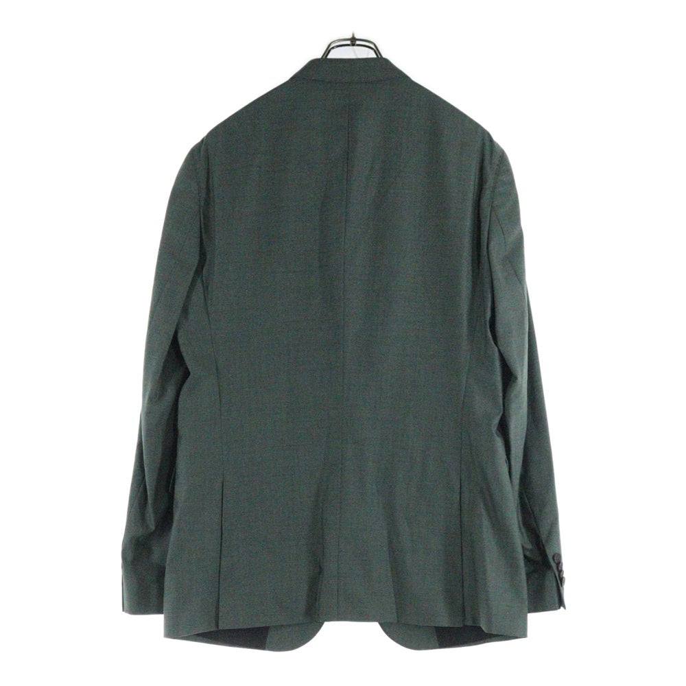 GUABELLO(グアベロ) ×HUGO BOSS ヒューゴ ボス セットアップスーツ ウール 2B テーラードジャケット ノータック スラックスパンツ グリーン 10206004