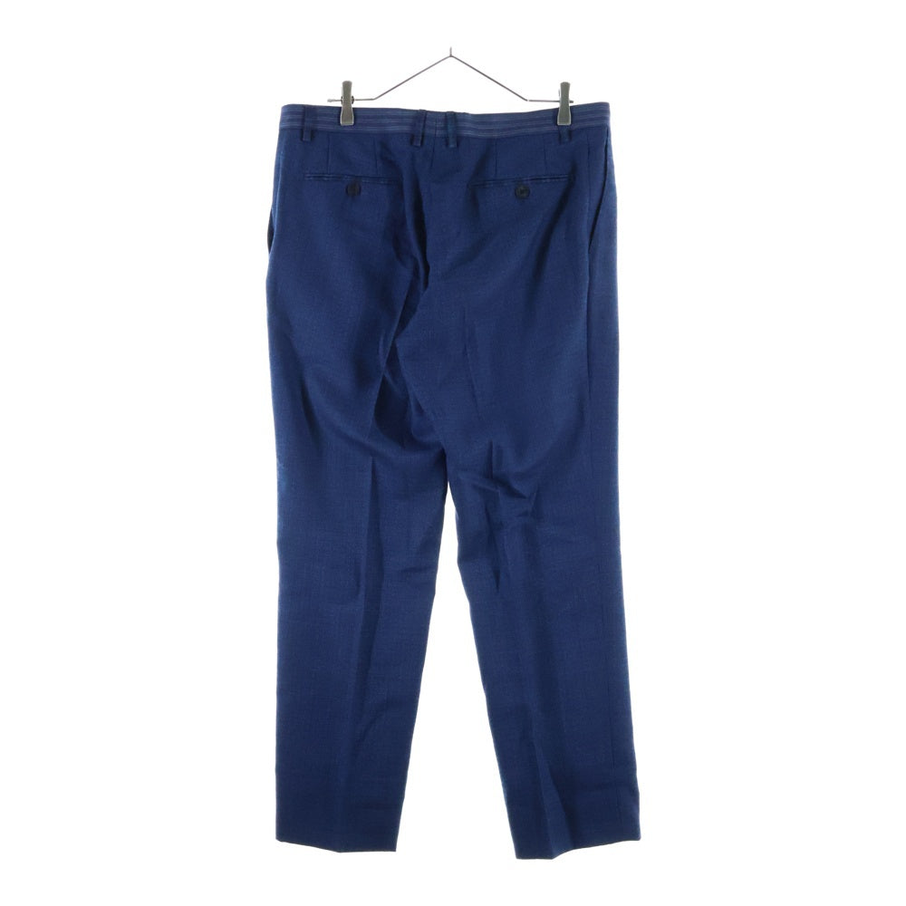 ETRO(エトロ) 20AW 3ピース セットアップスーツ ペイズリー総柄 ウール 2B テーラードジャケット ノーカラーベスト ノータックスラックスパンツ ネイビー 202-1A415-5514