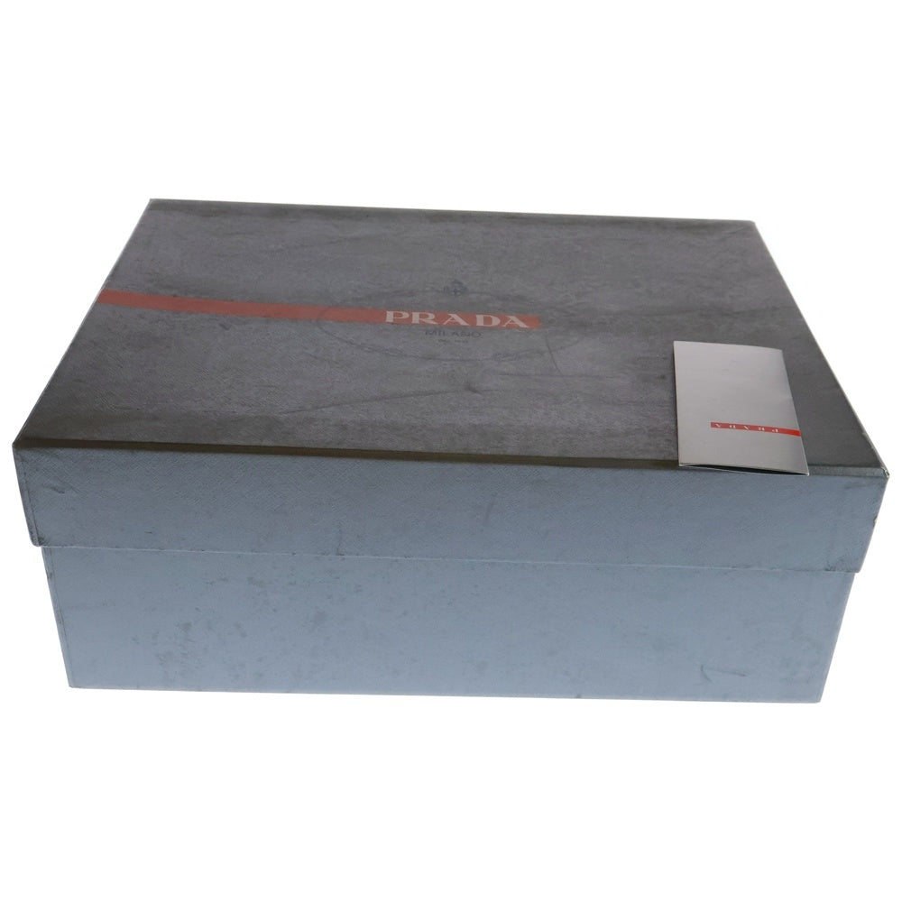 PRADA(プラダ) スウェードレザー レースアップ チャッカブーツ ミッドカットスニーカー シューズ ネイビー 4T2358
