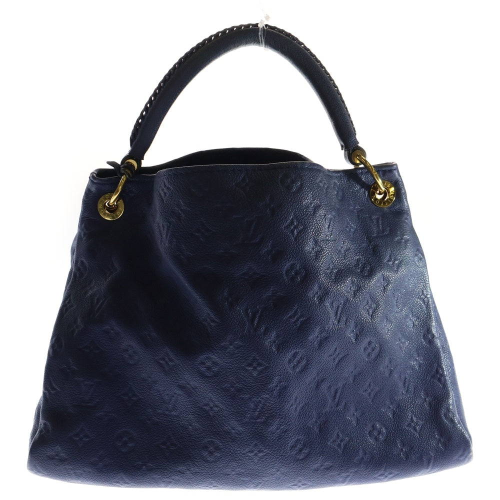 LOUIS VUITTON(ルイヴィトン) モノグラムアンプラント アーツィーMM トートバッグ ハンドバッグ ブルー ゴールド金具 レザー M40790