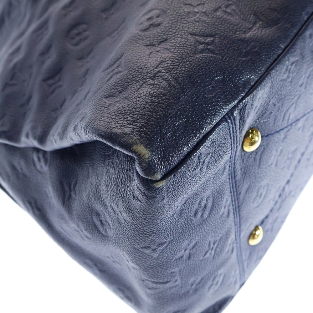 LOUIS VUITTON(ルイヴィトン) モノグラムアンプラント アーツィーMM トートバッグ ハンドバッグ ブルー ゴールド金具 レザー M40790
