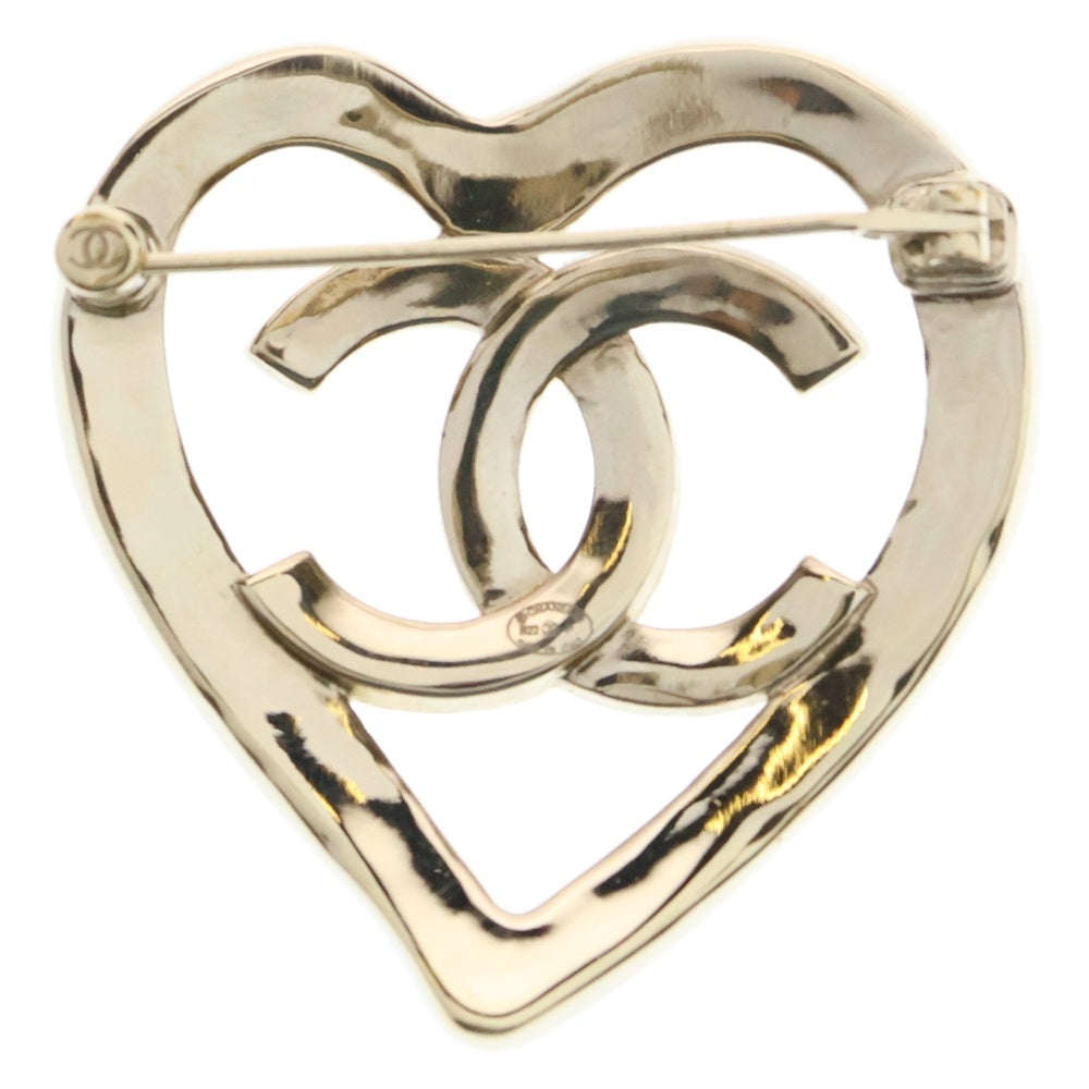 CHANEL(シャネル) ココマーク ハート ブローチ GP ゴールド B22P アクセサリー