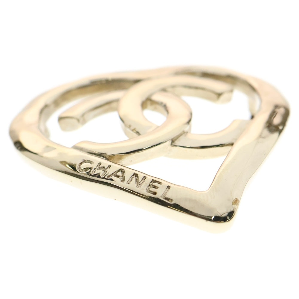 CHANEL(シャネル) ココマーク ハート ブローチ GP ゴールド B22P アクセサリー
