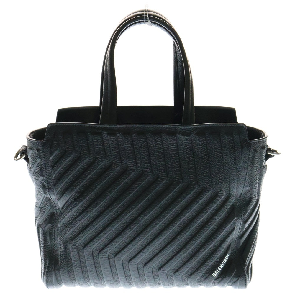 BALENCIAGA(バレンシアガ) カー ジップスモール 2WAY ショルダーバッグ トートバッグ ブラック レザー 715048