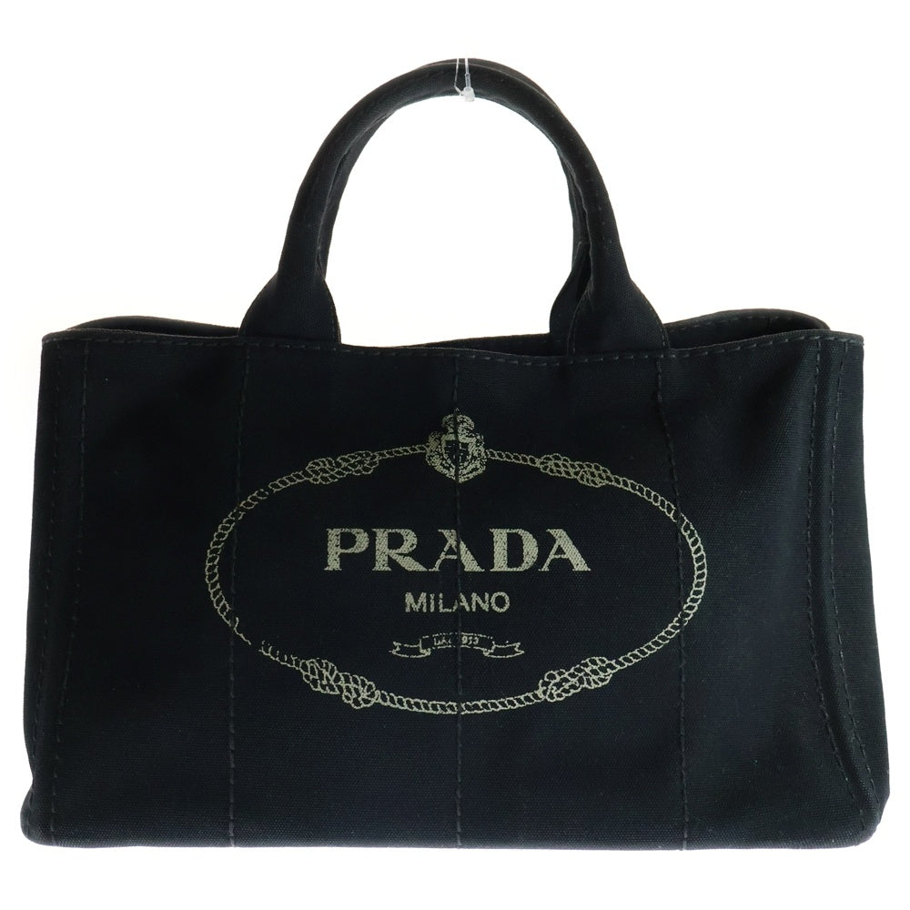 PRADA(プラダ) カナパ 2WAY ハンドバッグ ショルダーバッグ ブラック キャンバス