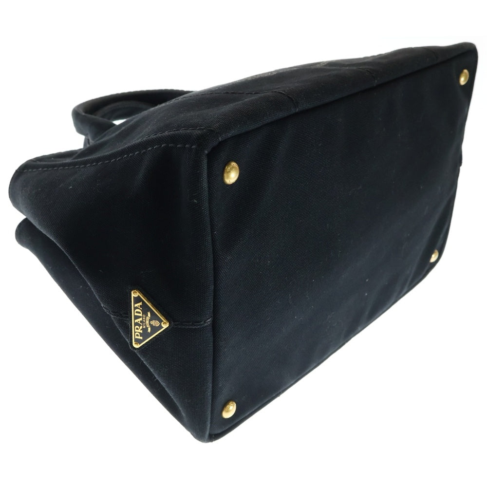 PRADA(プラダ) カナパ 2WAY ハンドバッグ ショルダーバッグ ブラック キャンバス