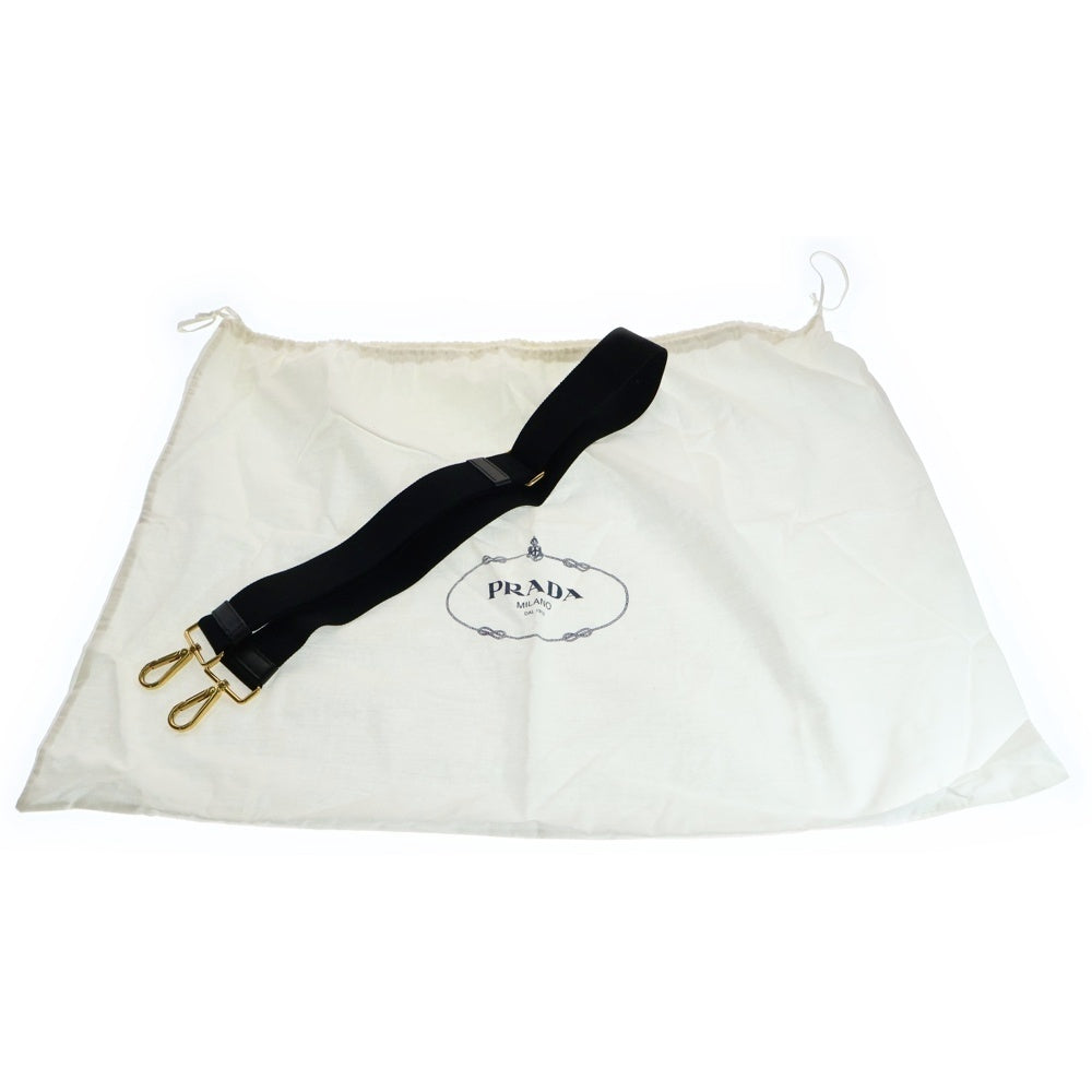 PRADA(プラダ) カナパ 2WAY ハンドバッグ ショルダーバッグ ブラック キャンバス
