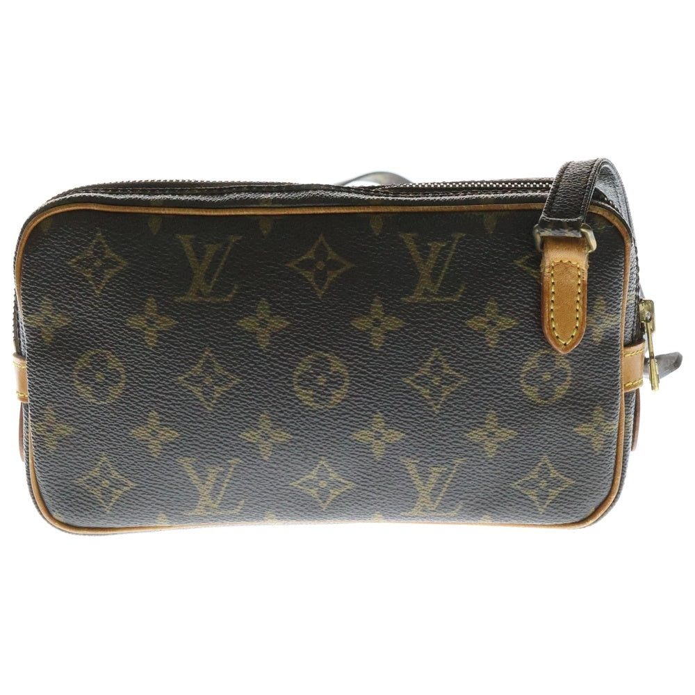 LOUIS VUITTON(ルイヴィトン) モノグラム ポシェット マルリーバンドリエール ショルダーバッグ ミニバッグ ブラウン ゴールド金具 M51828