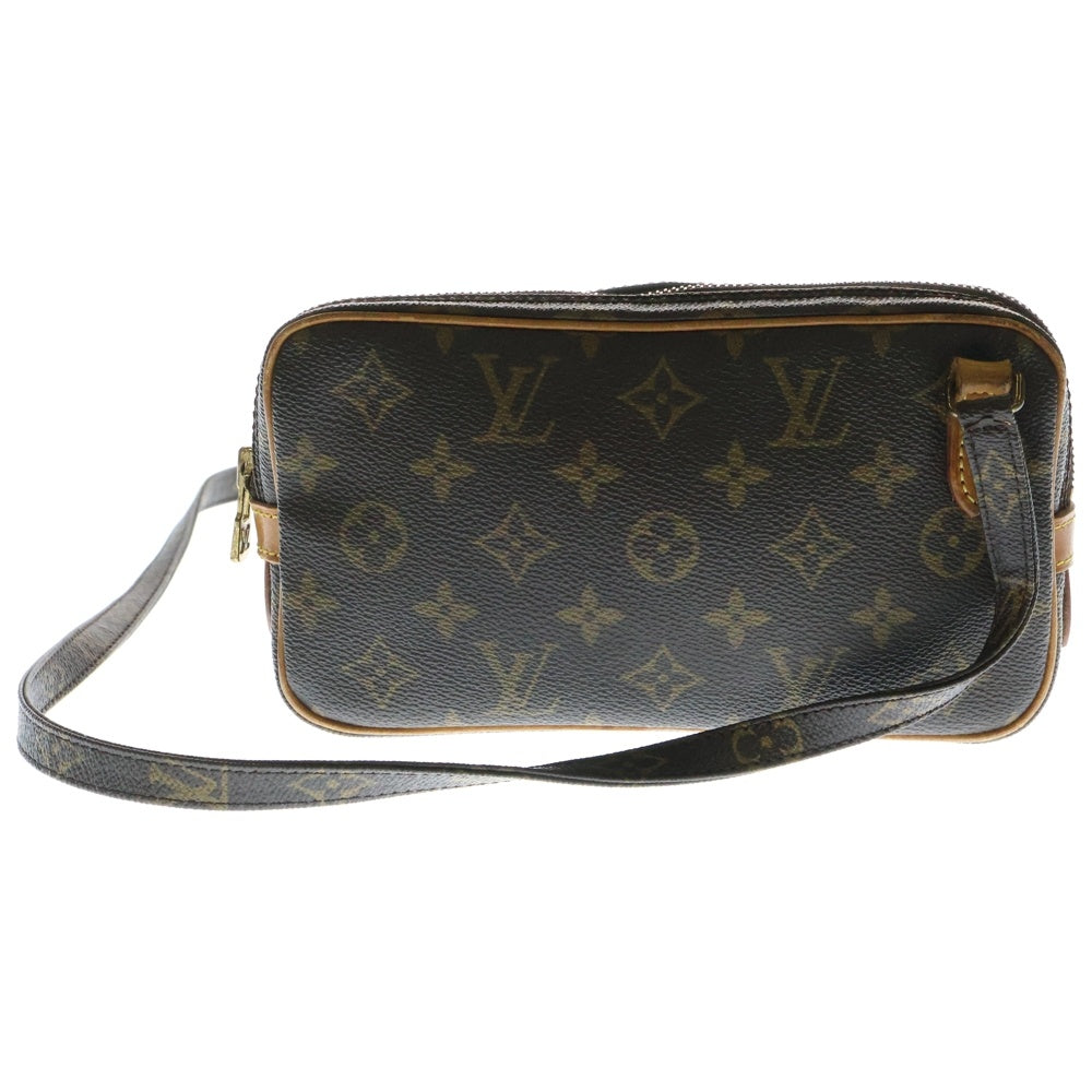 LOUIS VUITTON(ルイヴィトン) モノグラム ポシェット マルリーバンドリエール ショルダーバッグ ミニバッグ ブラウン ゴールド金具 M51828