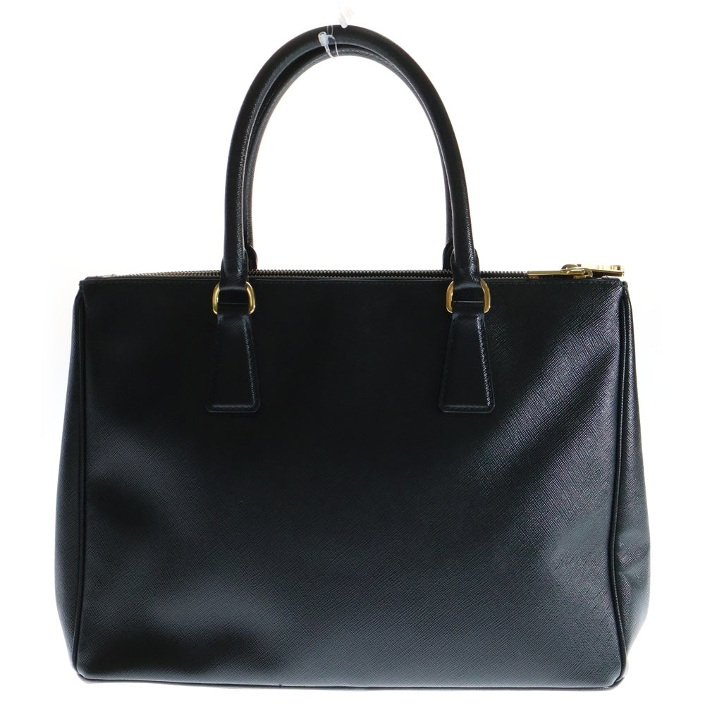 PRADA(プラダ) ガレリア トライアングルロゴ ハンドバッグ サフィアーノ ブラック 1BA274