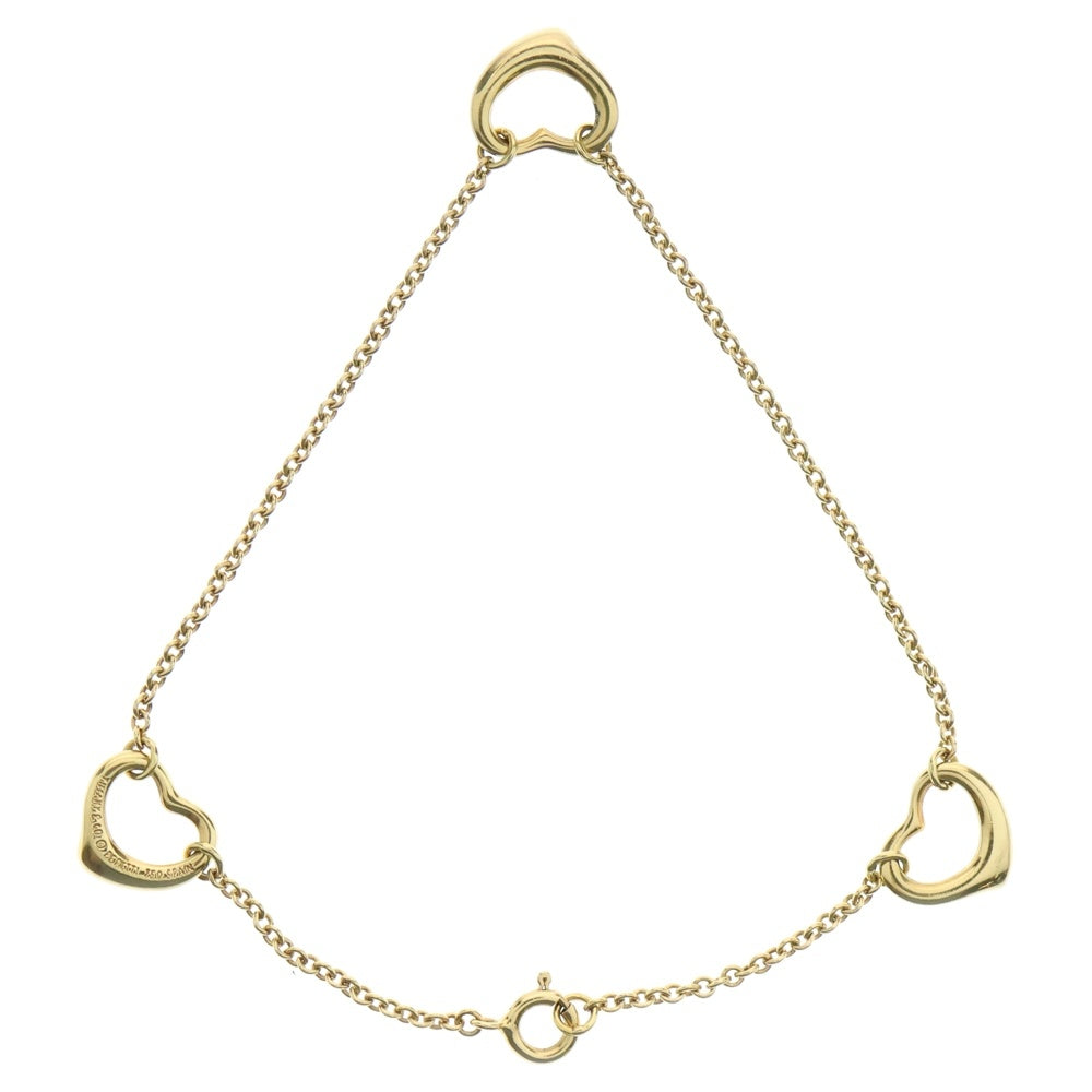 TIFFANY&Co(ティファニー) オープンハート 3Pブレスレット ゴールド