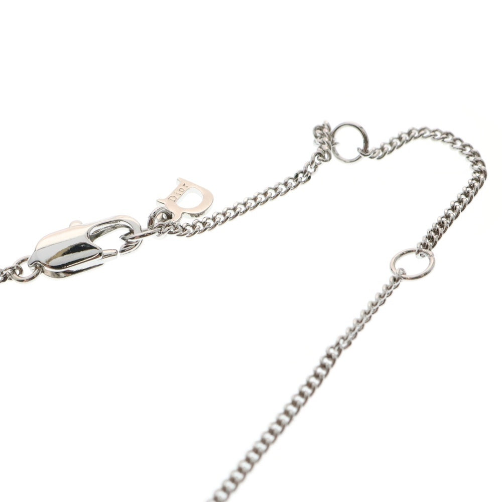 Christian Dior(クリスチャンディオール) スターモチーフ ラインストーン ネックレス シルバー GP ペンダント