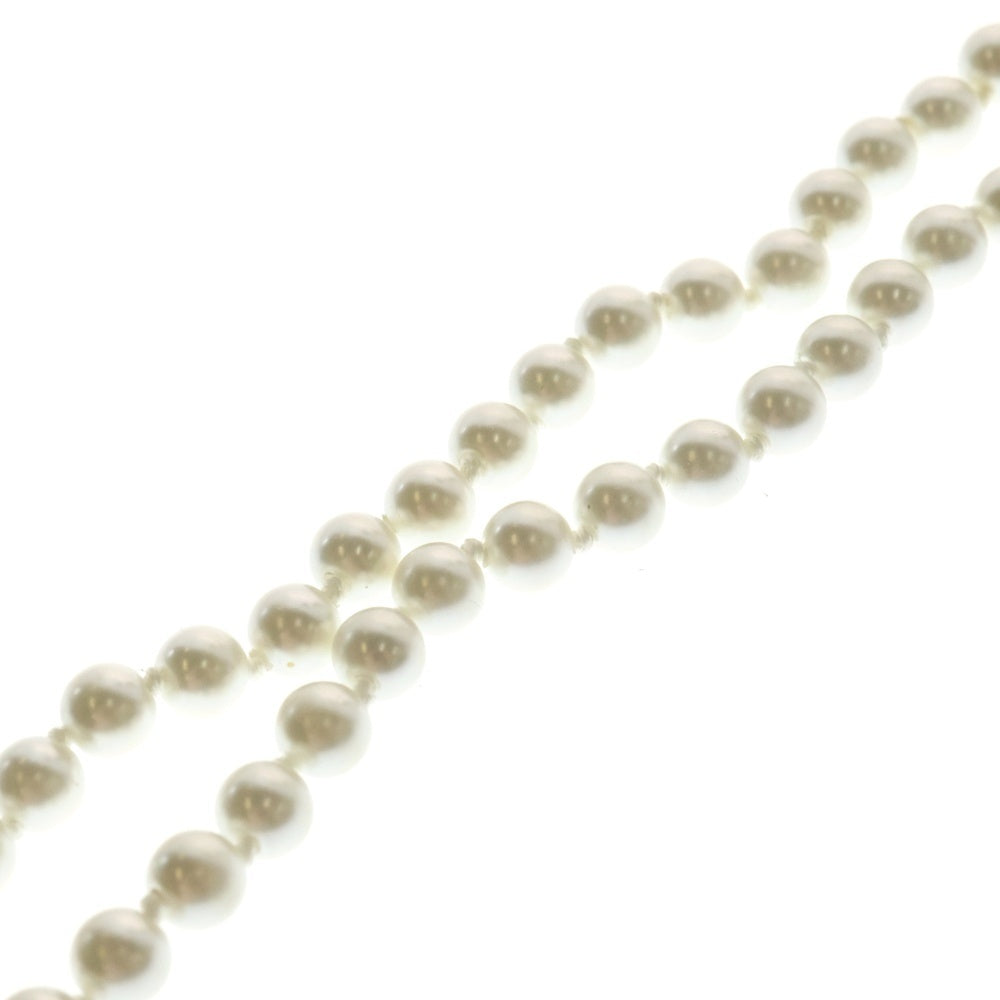 Vivienne Westwood(ヴィヴィアンウエストウッド) MAN BAS RELIEF PEARL ラインストーン パールネックレス チョーカー シルバー