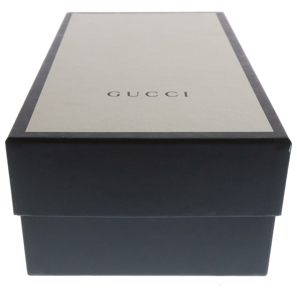 GUCCI(グッチ) ヒールロゴ キャップトゥ レースアップ レザー ビジネス ドレスシューズ ブラック 547662