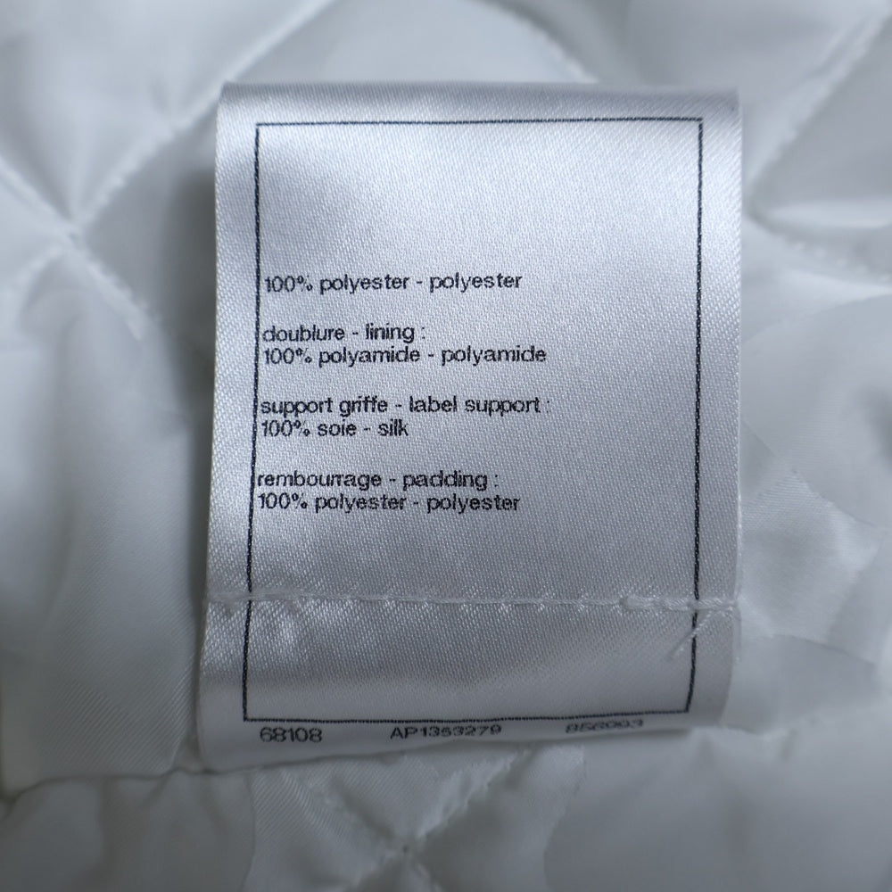 CHANEL(シャネル) ココマークボタン デタッチャブル フーデッド ジップアップ 中綿ジャケット ブラック/シルバー レディース P74341V66902