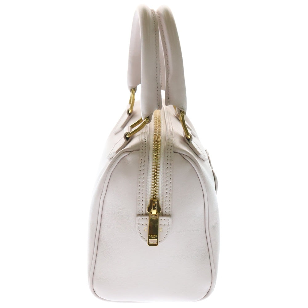 CELINE(セリーヌ) キュイルトリオンフ 2WAYバッグ ショルダーバッグ ハンドバッグ スモールボストンバッグ ピンク レザー ゴールド金具