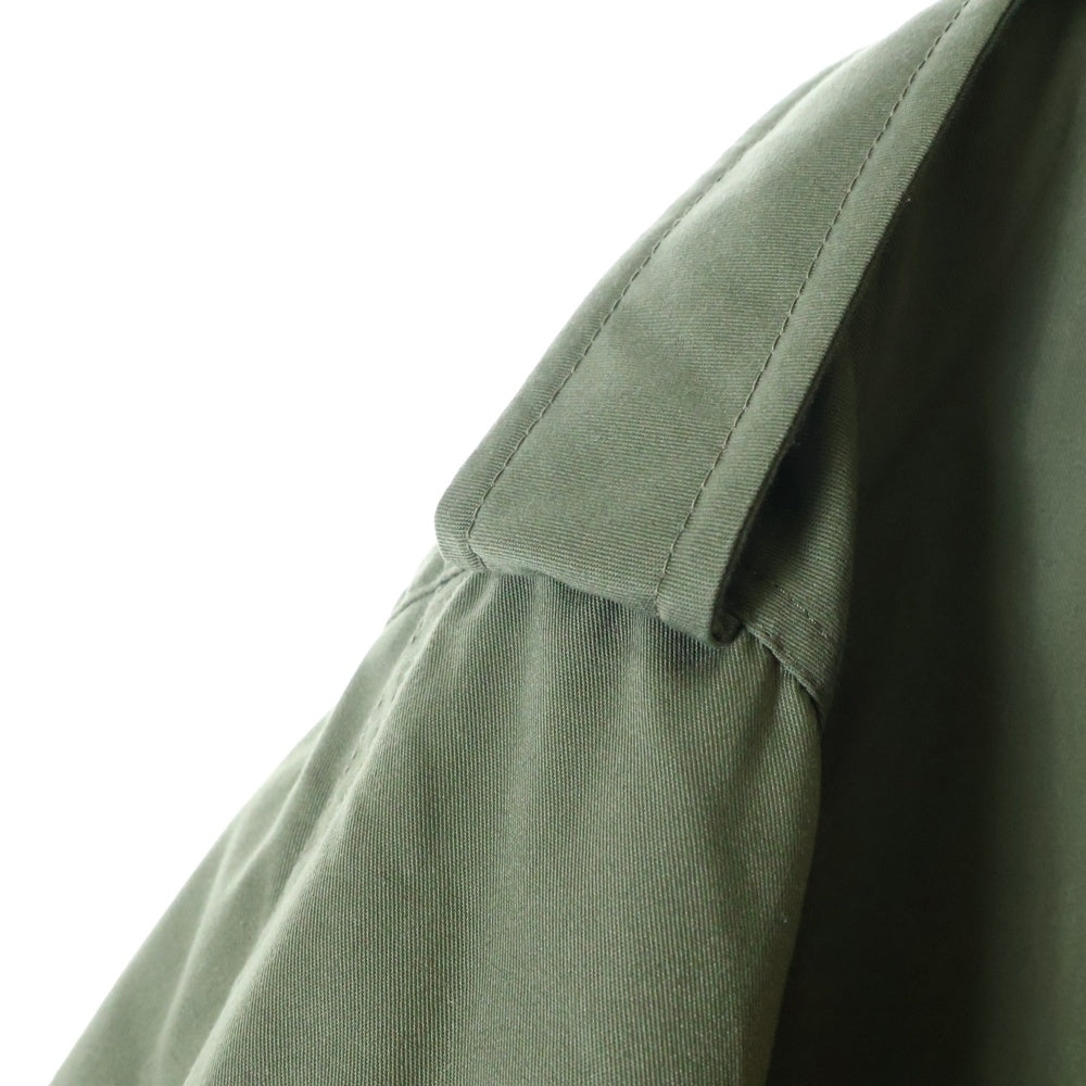 CELINE(セリーヌ) 23AW エディ期 トリオンフボタン フーデッド ジップアップ ミリタリー 中綿ジャケット コート カーキ 2W953004N