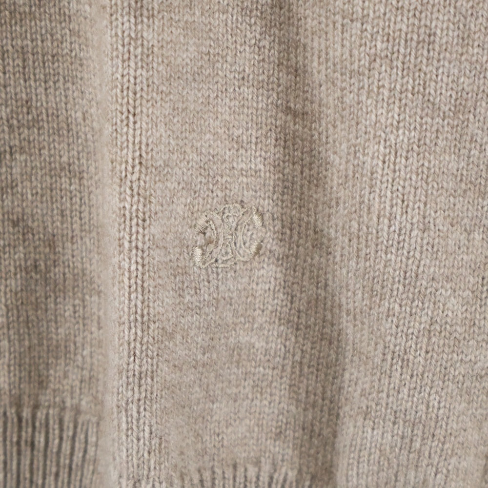 CELINE(セリーヌ) トリオンフ ハイネックセーター ベージュ カシミヤ #M