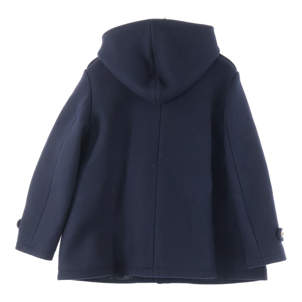 CELINE(セリーヌ) 24AW エディ期トリオンフボタン メルトンウール フーデッド スナップボタン ジャケット ネイビー 2M25A6700