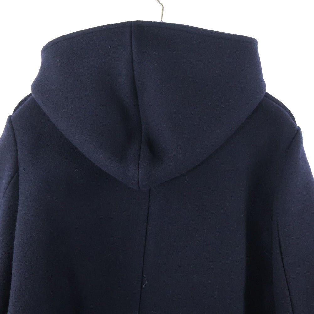 CELINE(セリーヌ) 24AW エディ期トリオンフボタン メルトンウール フーデッド スナップボタン ジャケット ネイビー 2M25A6700