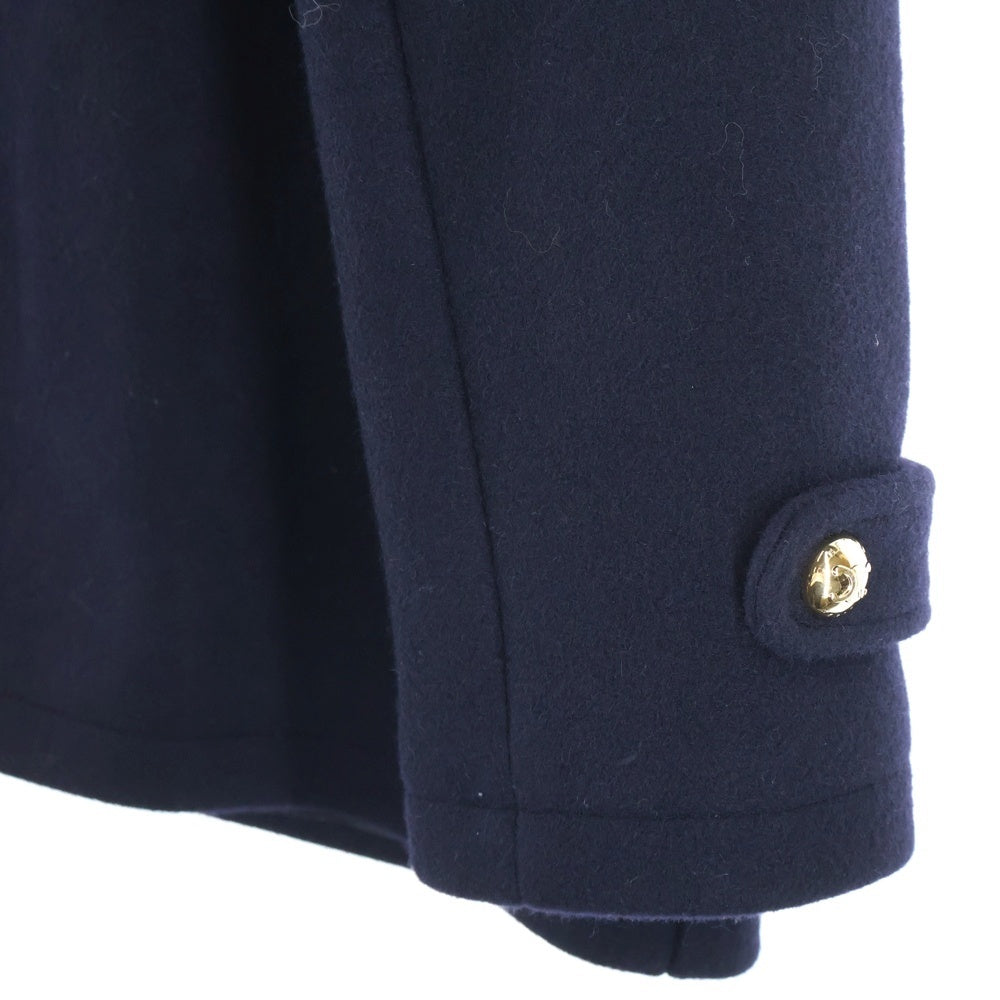CELINE(セリーヌ) 24AW エディ期トリオンフボタン メルトンウール フーデッド スナップボタン ジャケット ネイビー 2M25A6700