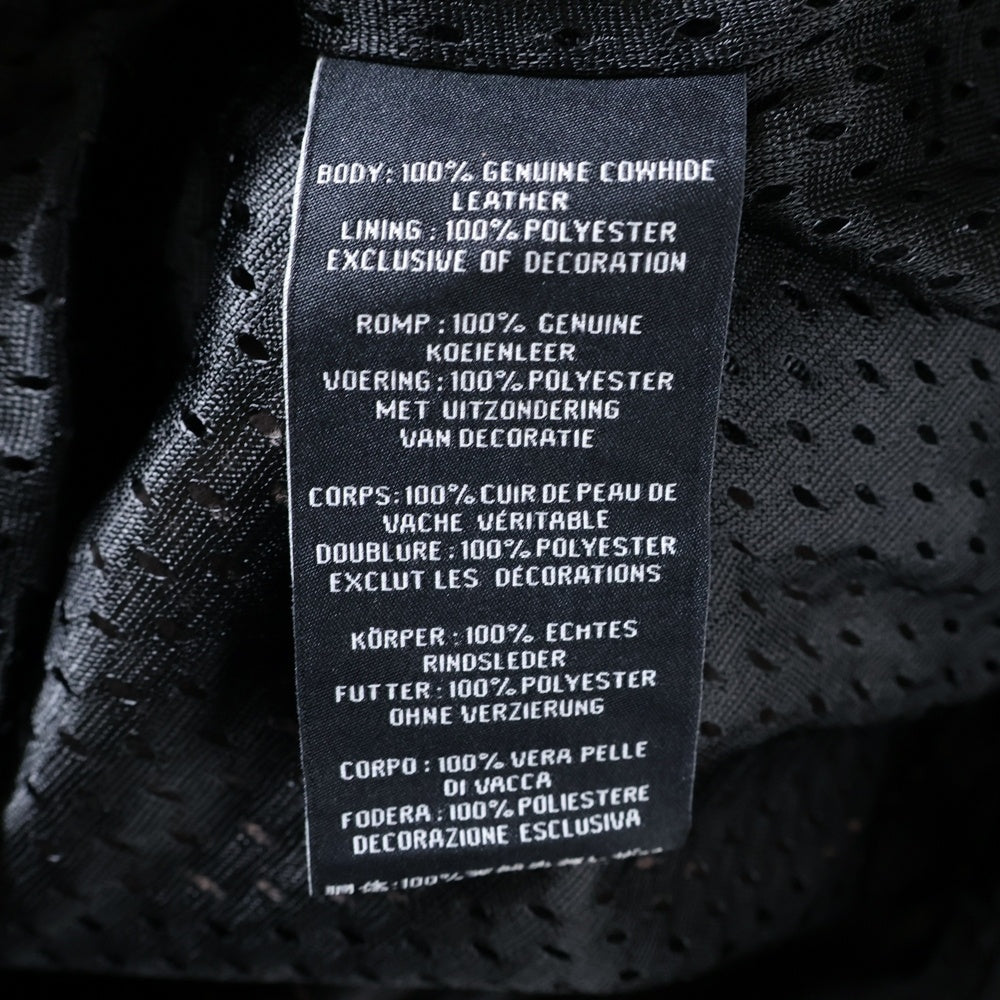 HARLEY DAVIDSON(ハーレーダビッドソン) H-D Triple Vent System トリプル ベント システム バック ワッペンロゴ トロステル レザー バイカー ジャケット ブラック/ブラウン 98053-19VM