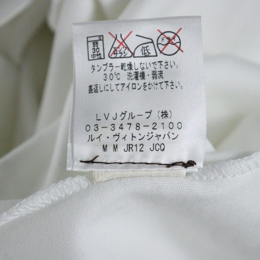 LOUIS VUITTON(ルイヴィトン) WARDROBE ワードローブ バックロゴデザイン 半袖Tシャツ ホワイト