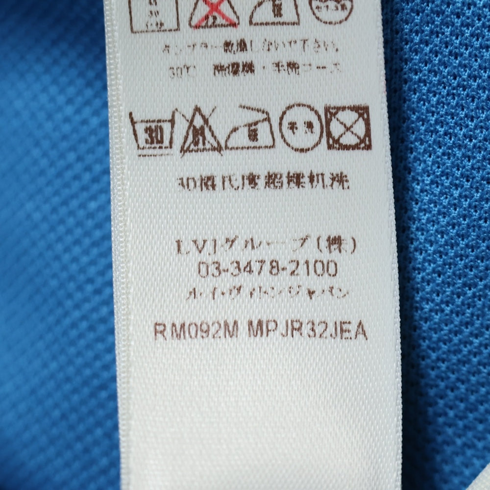 LOUIS VUITTON(ルイヴィトン) 09AW LV刺繍 半袖ポロシャツ ブルー RM092M MP JR32JEA