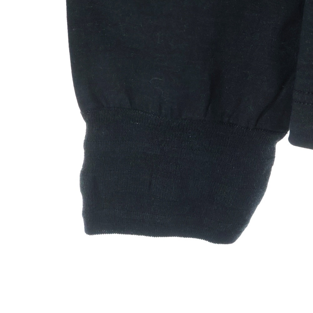 LOUIS VUITTON(ルイヴィトン) 06SS バイカラーノーカラー長袖Tシャツ ブラック×ネイビー RM061M MIJR40JAH