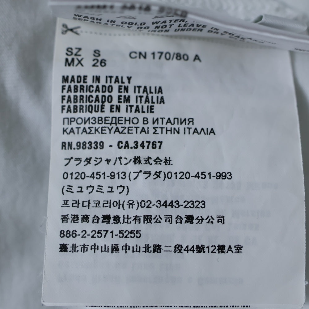 miumiu(ミュウミュウ) ロゴ クルーネック半袖Tシャツ ホワイト MJN223