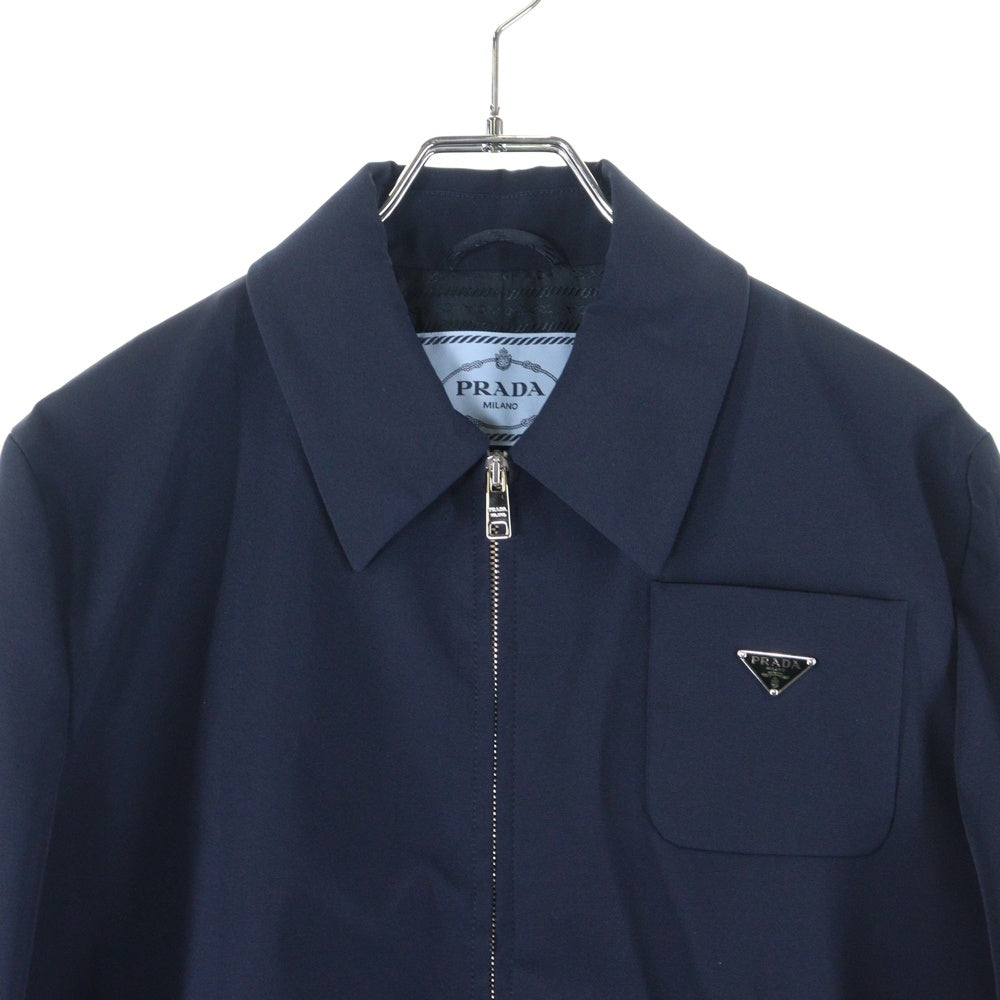 PRADA(プラダ) トライアングルロゴプレート ジップジャケット ネイビー ネイビー P586M