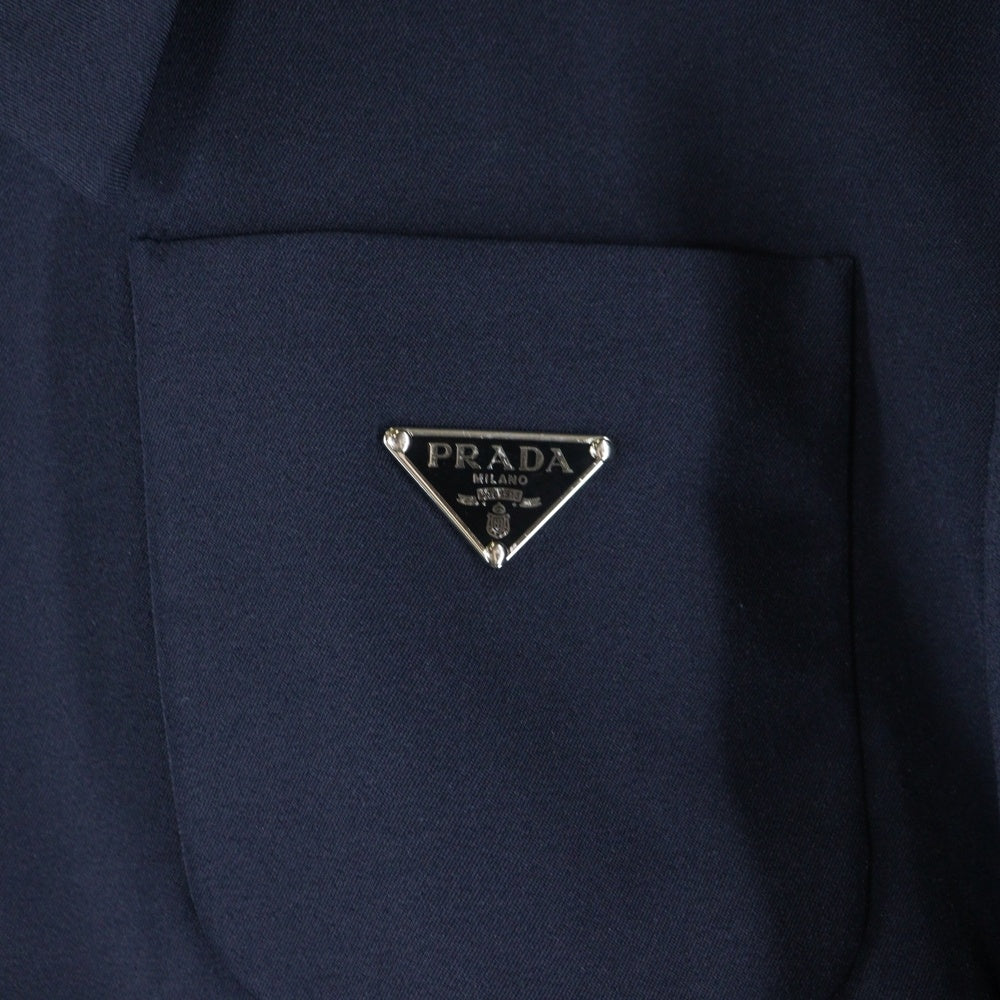 PRADA(プラダ) トライアングルロゴプレート ジップジャケット ネイビー ネイビー P586M