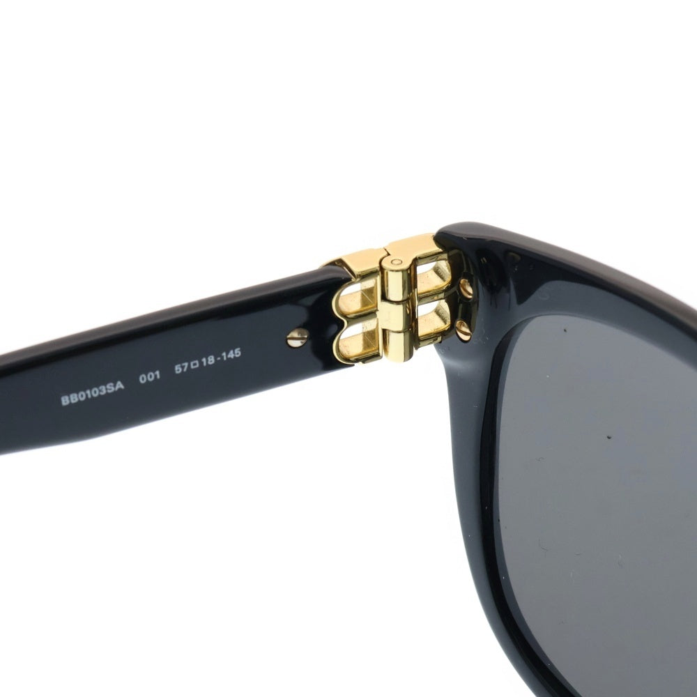 BALENCIAGA(バレンシアガ) BBロゴ ウェリントン サングラス アイウェア ブラック ゴールド金具 BB0103SA