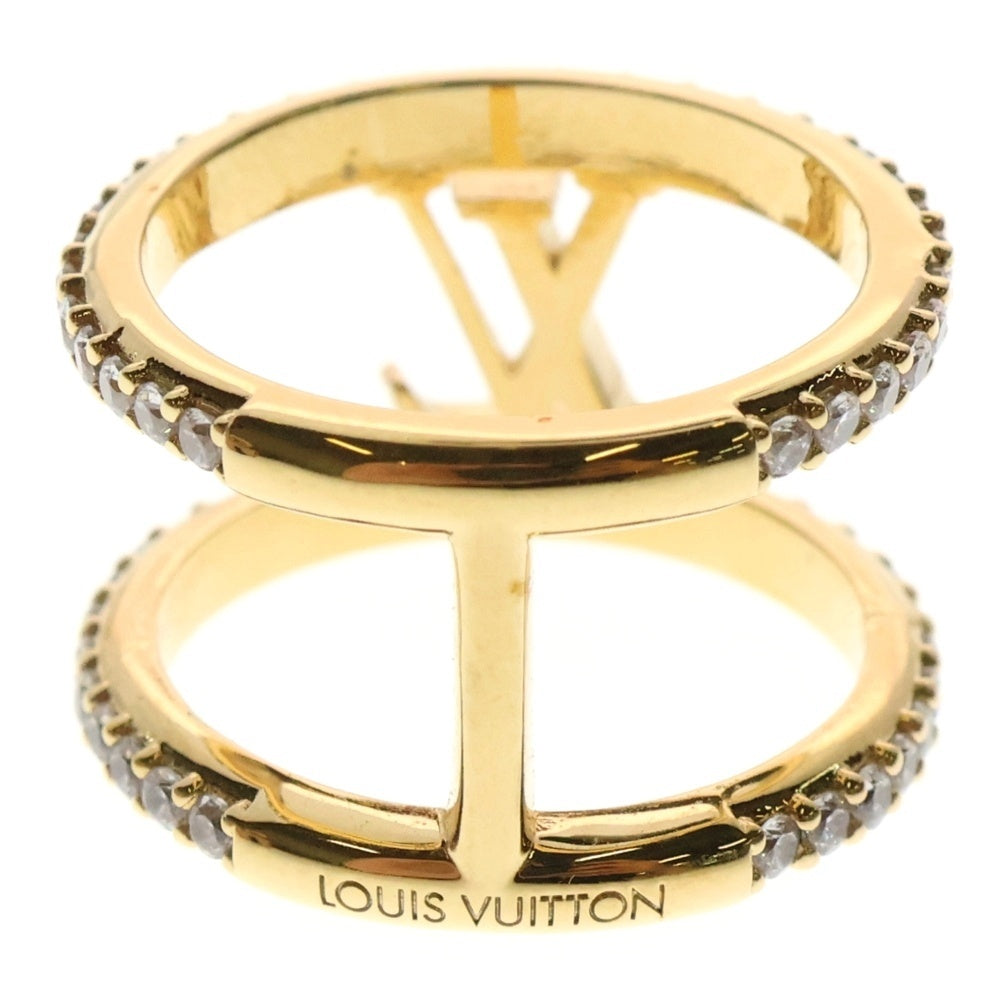 LOUIS VUITTON(ルイヴィトン) LVアイコニック ストラス リング ゴールド GP ラインストーン 指輪 M1463S