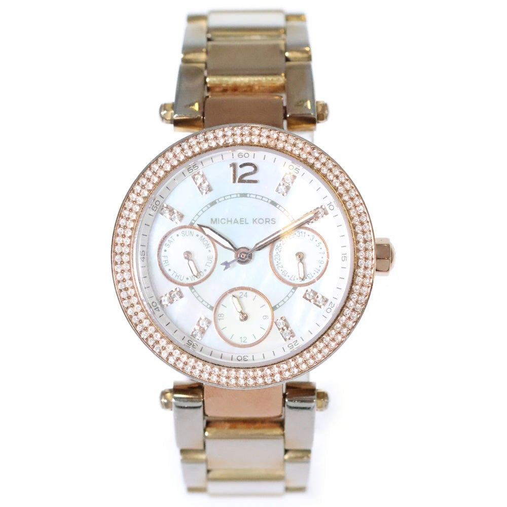 MICHAEL KORS(マイケルコース) シェル文字盤 腕時計 ウォッチ ゴールド  