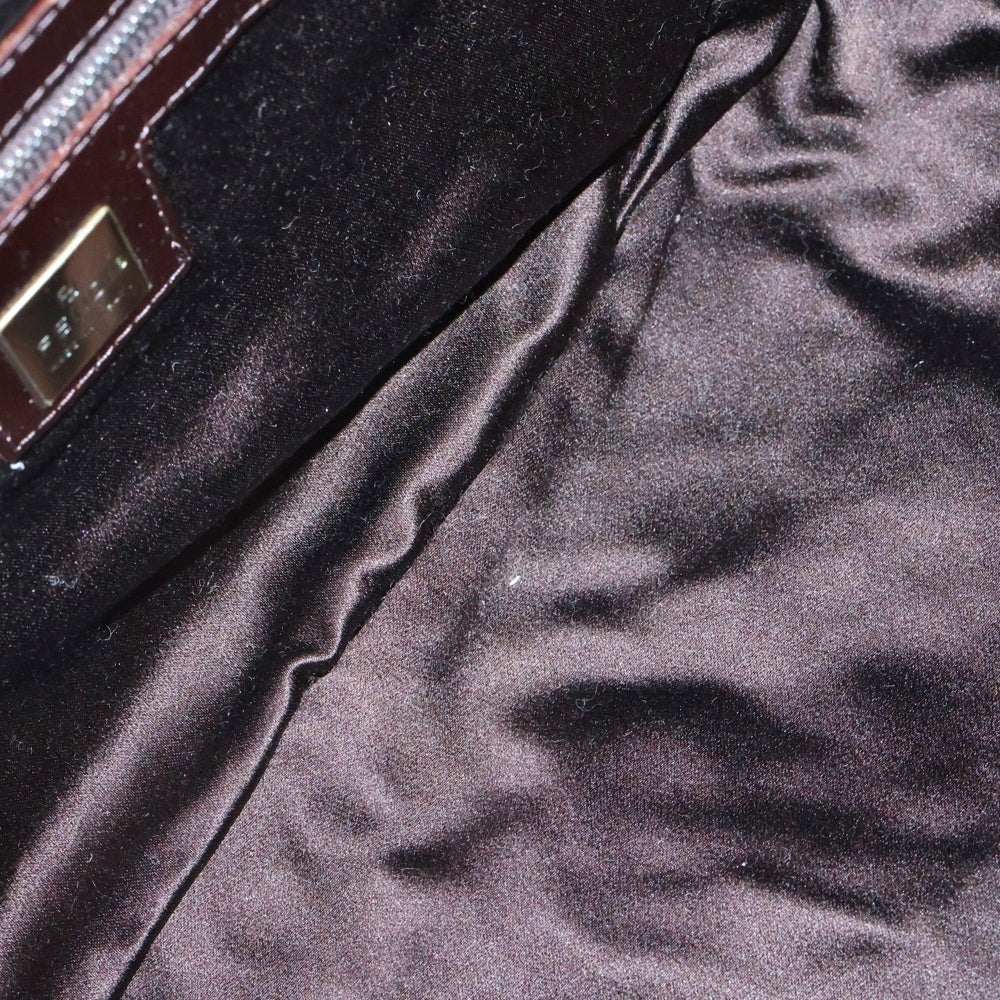 FENDI(フェンディ) マンマバケット ハンドバッグ ワンショルダーバッグ グレー×ベージュ ウール シルバー金具