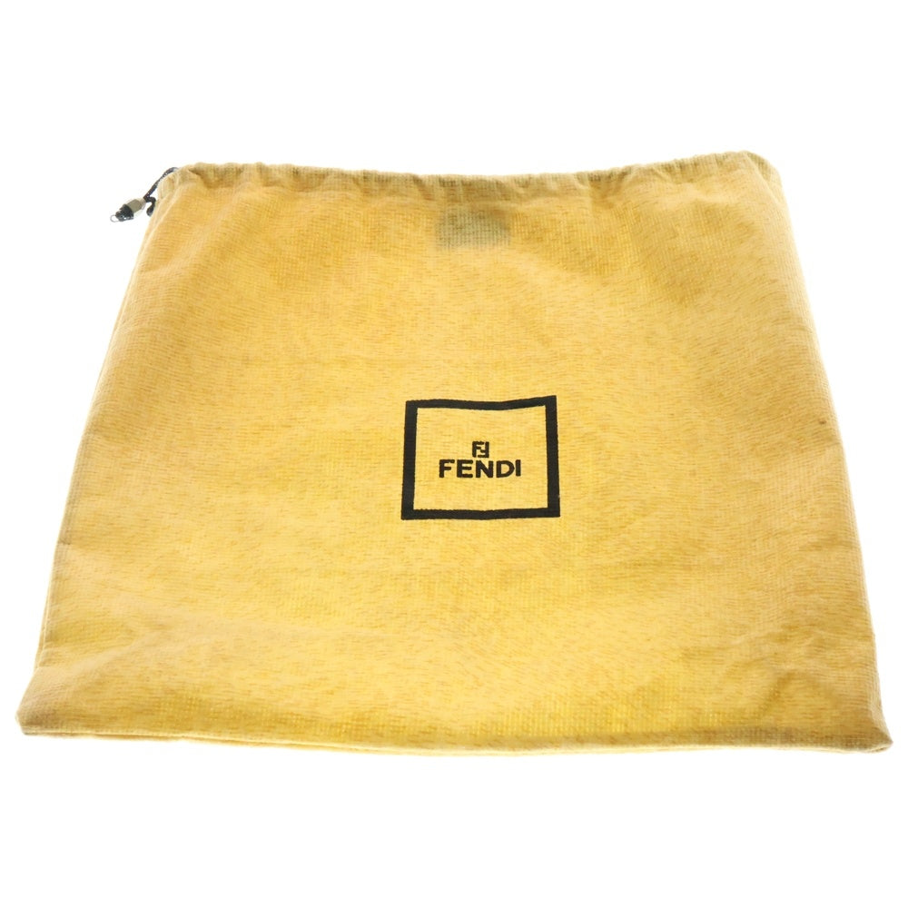 FENDI(フェンディ) マンマバケット ハンドバッグ ワンショルダーバッグ グレー×ベージュ ウール シルバー金具