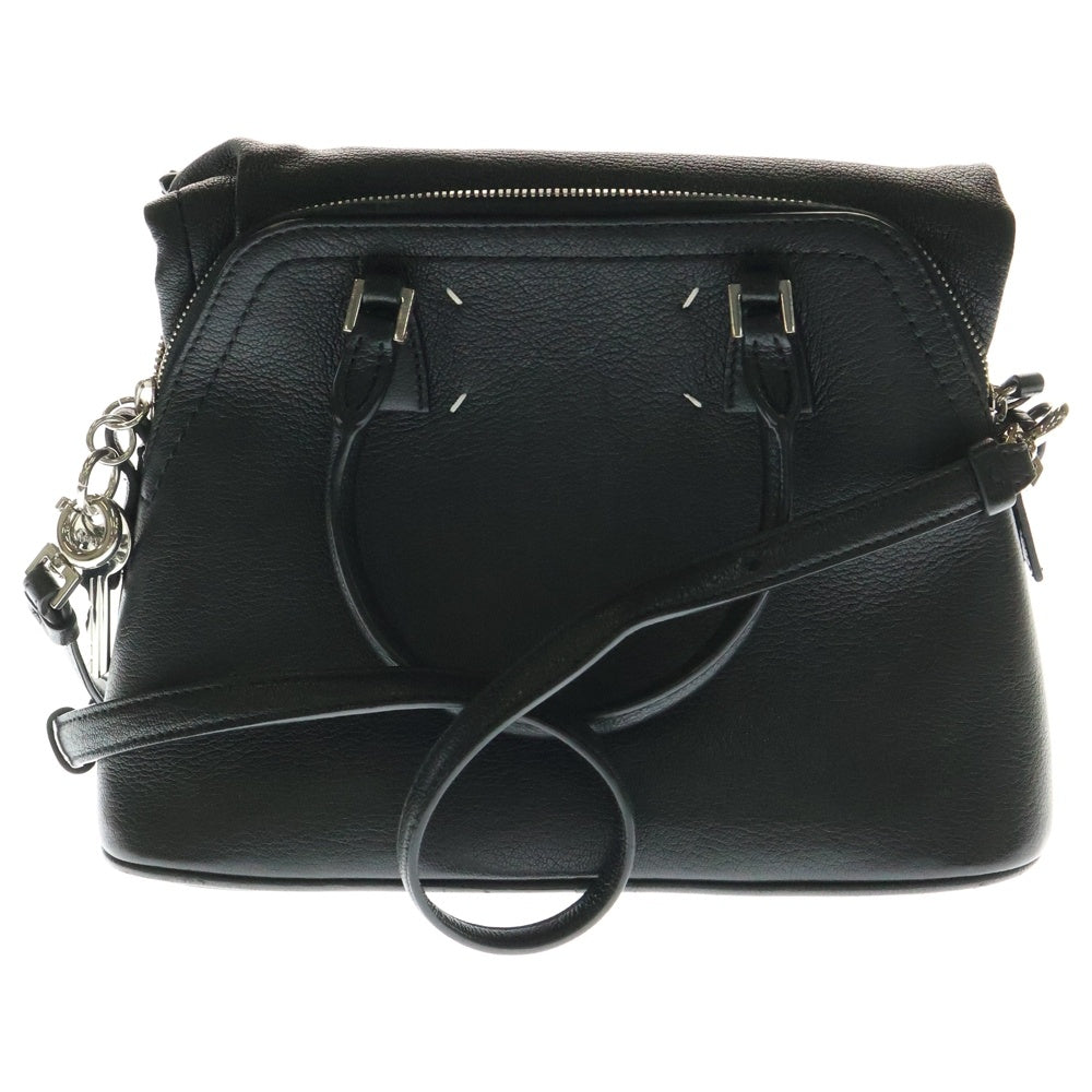 Maison Margiela 11(メゾンマルジェラ11) 5AC クラシックミニ ショルダーバッグ ハンドバッグ ブラック レザー SB1WG0037