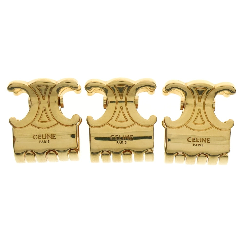 CELINE(セリーヌ) ミニトリオンフクロー ヘアクリップ ヘアアクセ 3点セット ゴールド GP