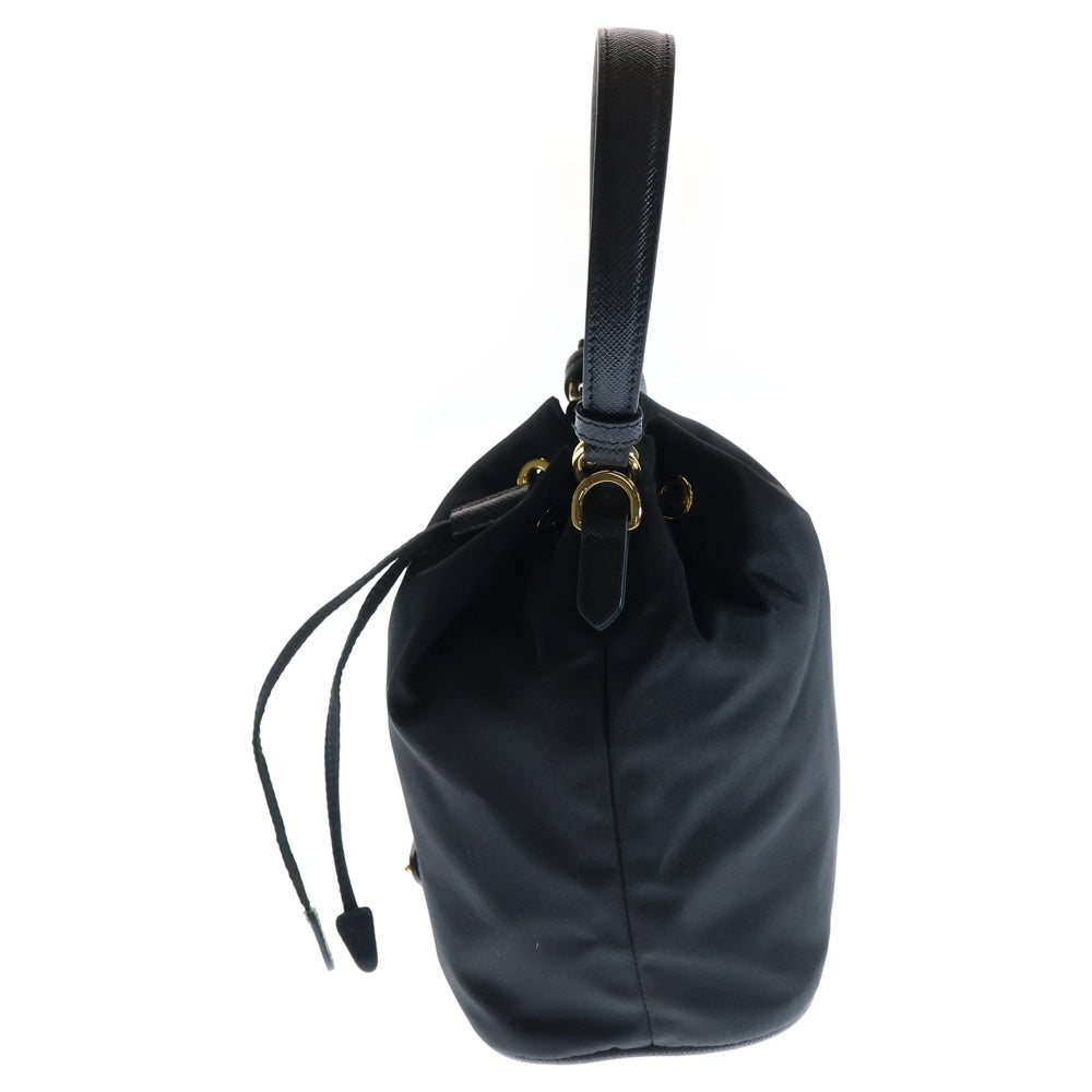 PRADA(プラダ) リエディション 1978 リナイロン2wayミニバック ショルダーバッグ ブラック ゴールド金具 ナイロン 1BE067