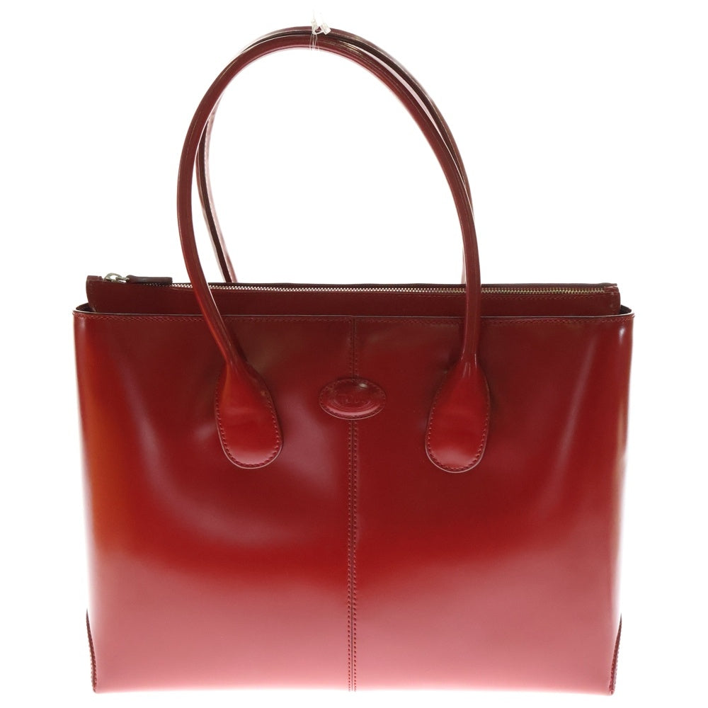TOD'S(トッズ) ロゴ エナメルレザー 2WAYトートバッグ