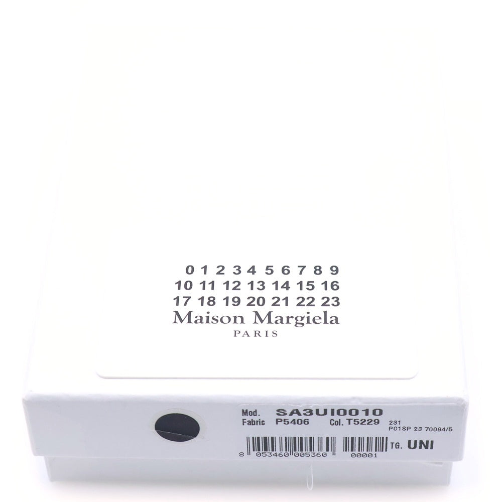 Martin Margiela 11(マルタンマルジェラ) グレインレザー スリーフォールドウォレット 三つ折り財布 パープル SA3UI0010