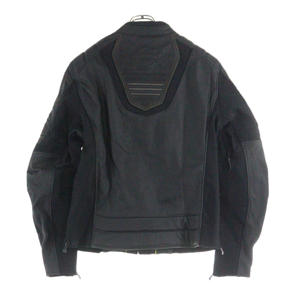 HARLEY DAVIDSON(ハーレーダビッドソン) Watt Leather Jacket ワット バイカー レザー ジップアップ ジャケット ブラック 98002-20VM