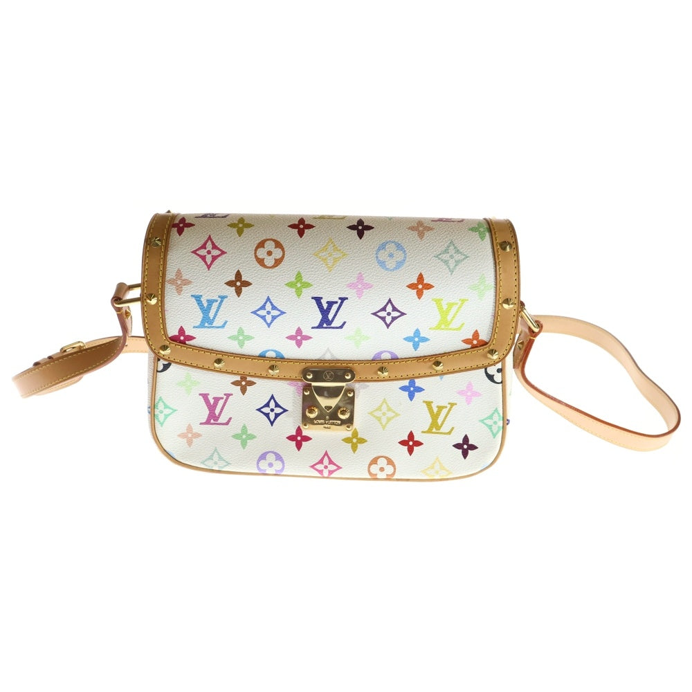 LOUIS VUITTON(ルイヴィトン) モノグラムマルチカラー ソローニュ ブロン ショルダーバッグ ホワイト レザー M92661