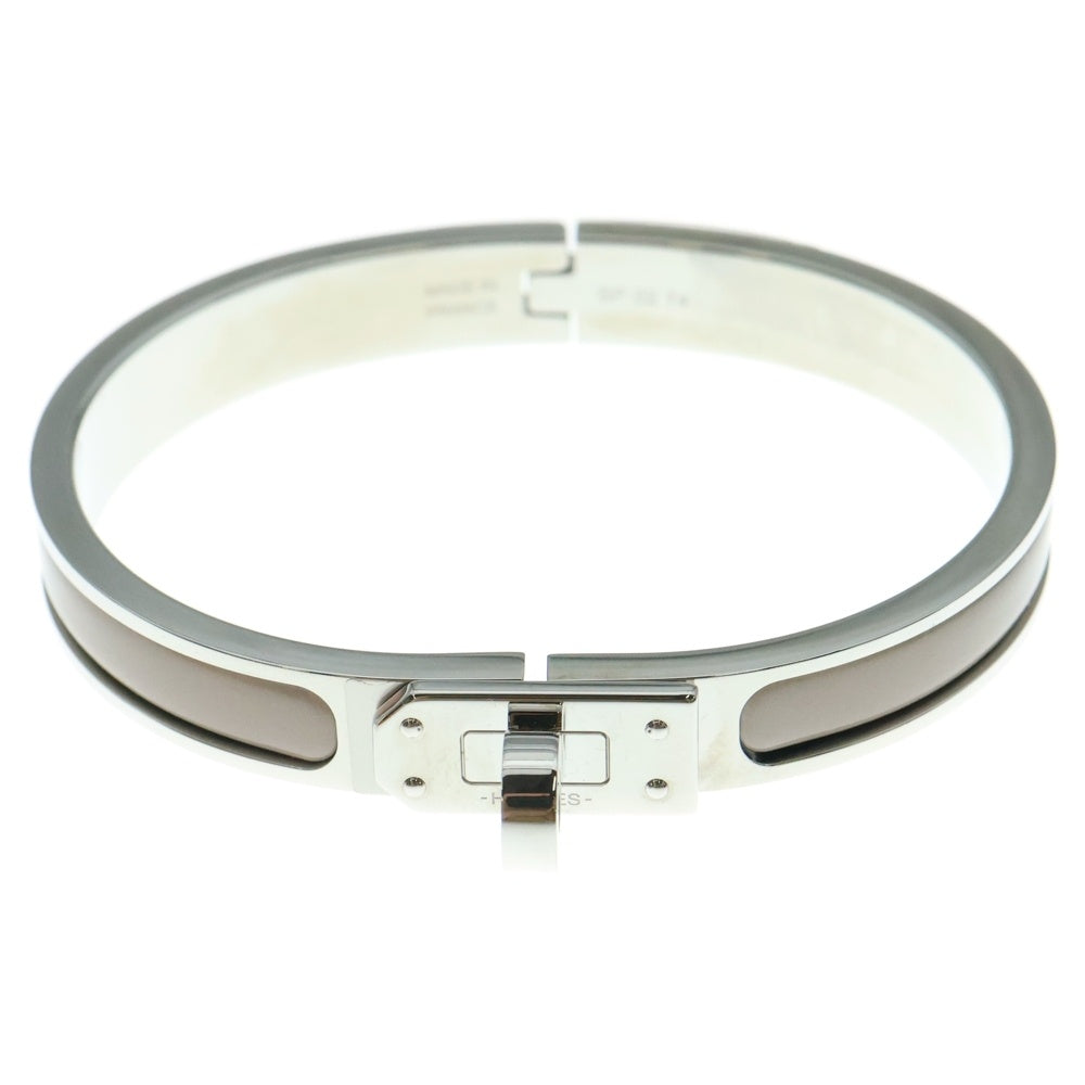 HERMES(エルメス) ミニ クリック ケリー ブレスレット グレージュ シルバー金具