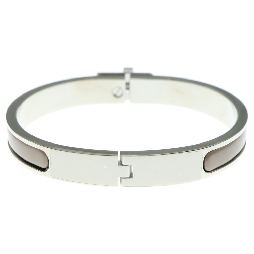 HERMES(エルメス) ミニ クリック ケリー ブレスレット グレージュ シルバー金具