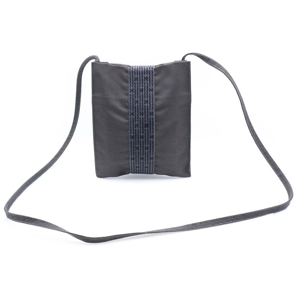 HERMES(エルメス) エールライン サコッシュ ブラック グレー キャンバス ショルダーバッグ レディース