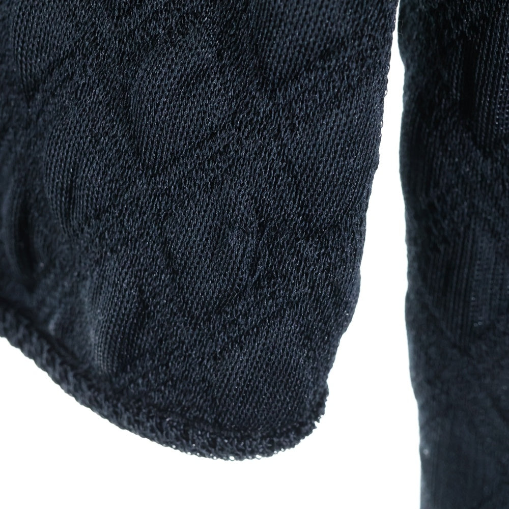 CHANEL(シャネル) 17AW ココマークボタン シルクニット クルーネック ジャケット ブラック レディース P57008K07441