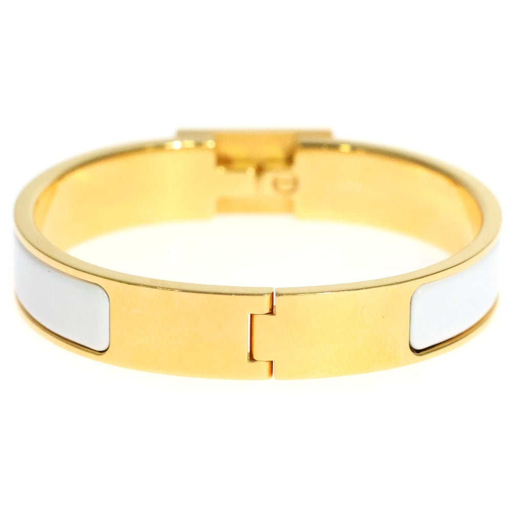 HERMES(エルメス) クリックアノー ブレスレット GP ゴールド/ホワイト レディース