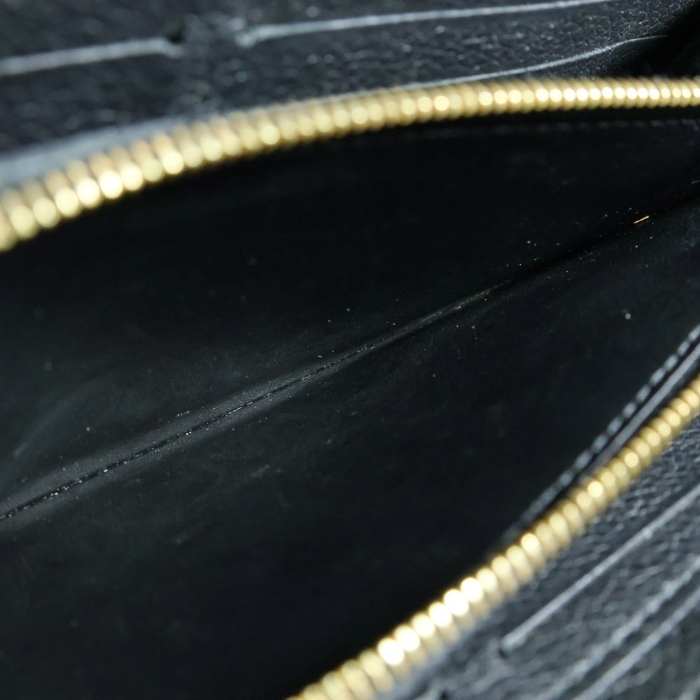 LOUIS VUITTON(ルイヴィトン) モノグラムアンプラント ポルトフォイユ クレマンス ラウンドファスナー ロングウォレット 長財布 ゴールド金具 ブラック/ベージュ M82338